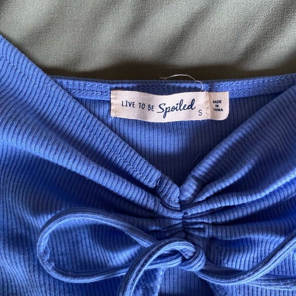 Light blue shirt dress with short sleeves in a women’s size small - Picture 3 of 5